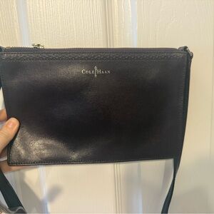 Cole Haan Dark Brown Leather Crossbody Bag